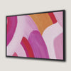 Pink and Orange Abstract Canvas Print for Vibrant Decor