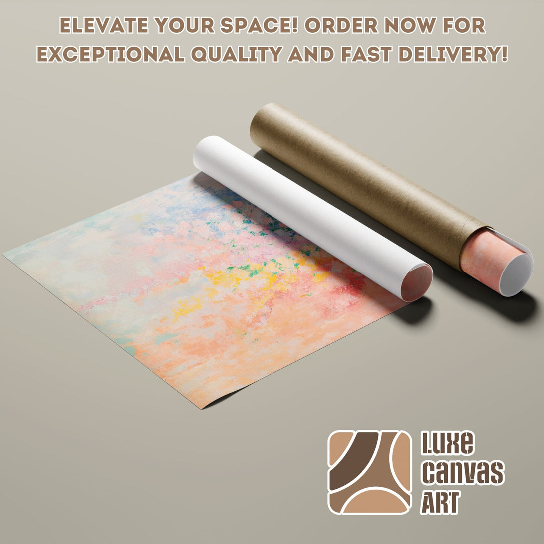 Abstract art Poster Roll in pastel colors. Elevate your space with exceptional quality and fast delivery!