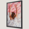 Pink Champagne Art Poster for Feminine Bedroom Decor