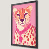 Pink Cheetah Art Poster for Nursery - Chic Wall Decor