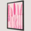 Pink Floral Art Poster - Pastel Flower Print for Boho Decor
