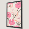 Pink Floral Botanical Art Poster for Girly Decor