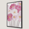 Pink Floral Bouquet Canvas Print for Boho Nursery Decor