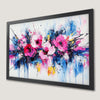 Pink Floral Burst Art Poster - Modern Home Decor Gift