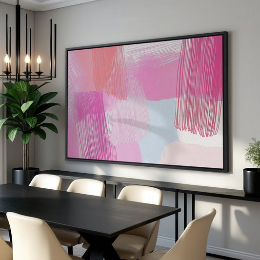 Pink Hues and Pastel Colors Canvas Print for Modern Decor