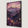 Pink Mountain Landscape Canvas Print Artwork
