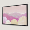 Pink Pastel Landscape Canvas Print with Bohemian Decor