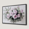 Pink Roses in Bloom Romantic Pastel Canvas Print Art