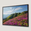 Pink Wildflowers Carpathian Mountainside Canvas Print Art
