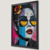 Pop Art Woman in Sunglasses Art Poster for Modern Decor