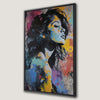 Pop Art Woman Portrait Canvas Print Graffiti Wall Art