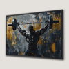 Powerlifter Workout Canvas Print Motivational Wall Art