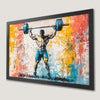Powerlifting Motivation Art Poster for Gym Wall
