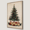 Presents under Christmas Tree Holiday Canvas Print Art