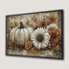 Pumpkin and Flowers Rustic Harvest Canvas Print Art
