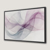 Purple and Gray Minimalist Canvas Print in Contemporary Style
