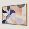 Purple and Pink Minimalist Canvas Print with Abstract Lines