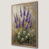 Purple Lavender and White Flowers Canvas Print Luxury Art