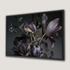 Purple Peonies Flower Canvas Print Vintage Floral Art