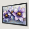 Purple Wildflowers Art Poster - Elegant Floral Wall Decor