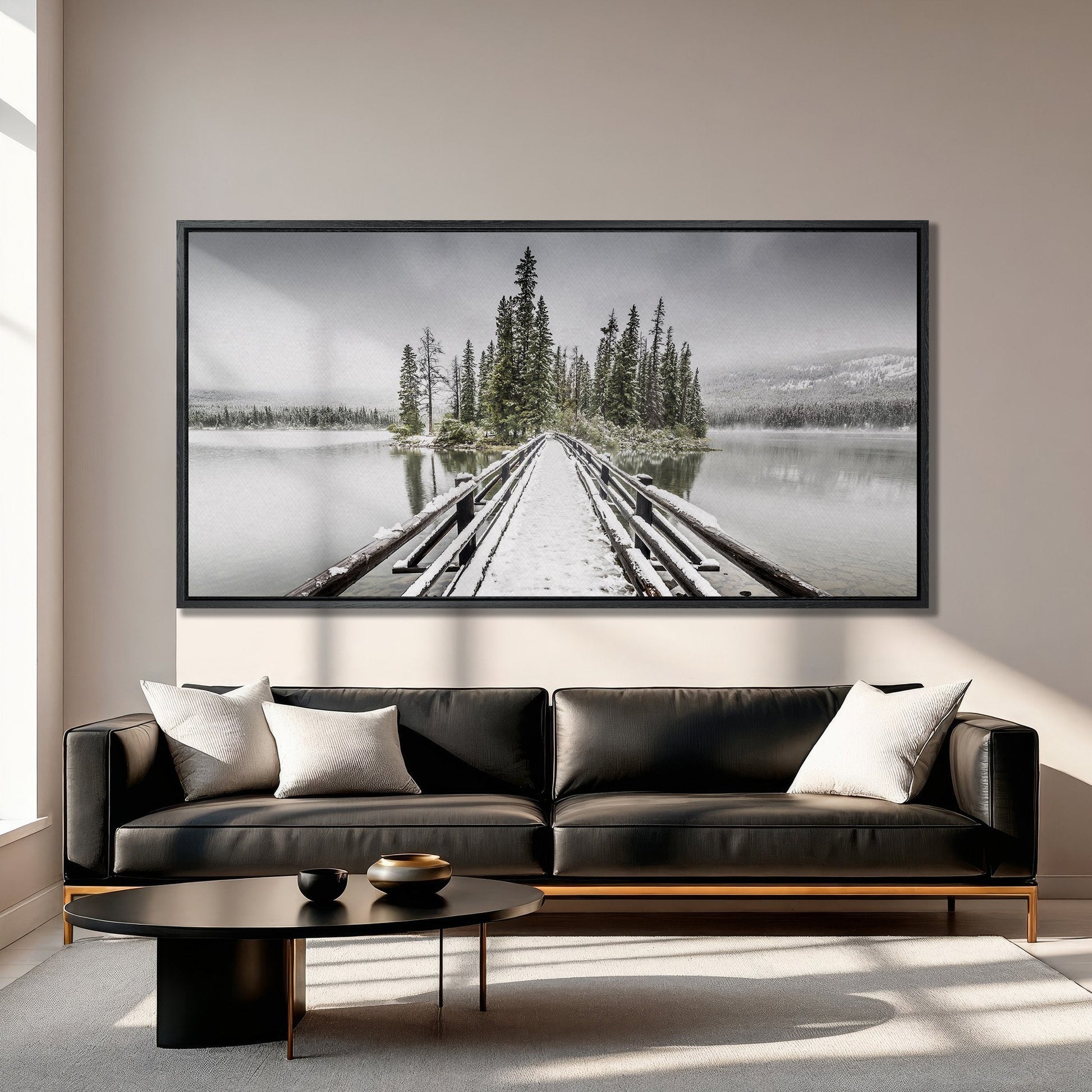 Pyramid Island Jasper National Park Canvas Print Landscape