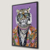Quirky Surreal Fashion Tiger Canvas Print