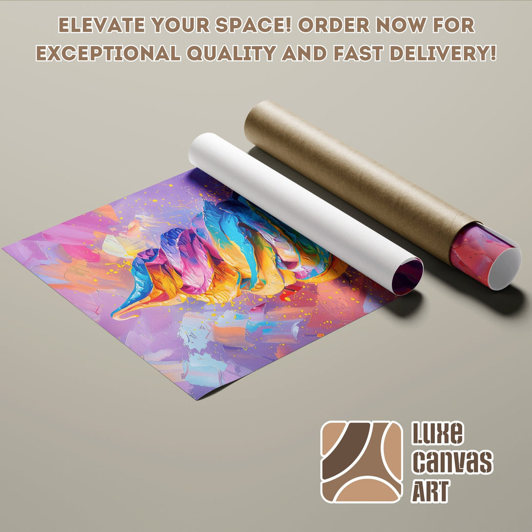 Abstract Poster Roll with vibrant colors, perfect for modern decor. Order yours today!