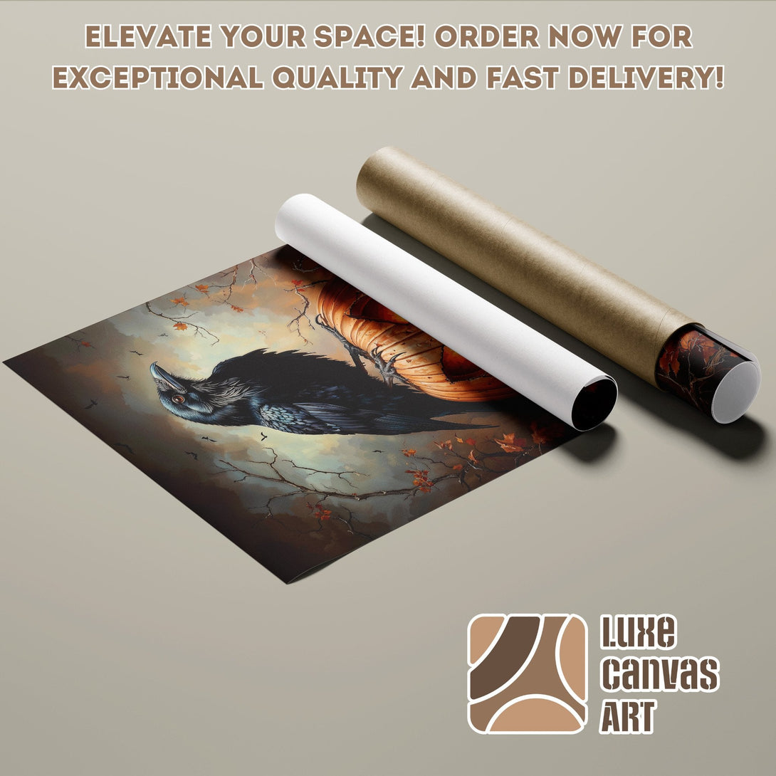 Raven Poster Roll, dark art with a moody color palette, perfect for your space! Order now!