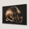 Realistic American Football Helmet Canvas Print Wall Art