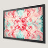 Red and Green Swirls Art Poster - Abstract Wall Decor