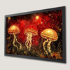 Red Jellyfish Art Poster - Surreal Sea Life Wall Decor