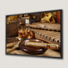 Refined Whiskey and Cigar Canvas Print for Men