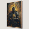 Regal Knight in Armor Canvas Print With Framed Art