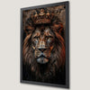 Regal Lion Art Poster - King of the Jungle for Your Wall