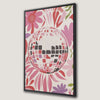 Retro Disco Ball Floral Art Canvas Print Wall Decor
