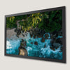 Rocky Beach Panoramic View Art Poster - Indian Ocean Decor