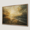 Rocky Coastline Minimalist Landscape Canvas Print Art