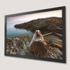Rocky Shoreline Art Poster of Bowen Island's Serene Coast