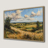 Rolling Hills and Wheat Field Canvas Print, Nature Wall Art