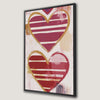 Romantic Abstract Heart Canvas Print for Valentine's Day