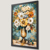 Romantic Floral Bouquet Art Poster in Gold Vase - Home Decor
