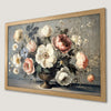 Romantic Floral Bouquet Art Poster with Peonies and Roses