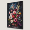 Romantic Floral Elegance Canvas Print Framed Art