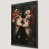 Romantic Floral Gothic Dual Portrait Art Poster for Your Wall