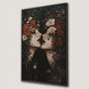 Romantic Floral Gothic Dual Portrait Canvas Print