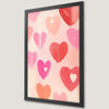 Romantic Heart Art Poster for Love and Valentine's Day Decor