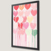 Romantic Heart Art Poster for Valentine's Day | Pink Wall Decor