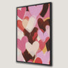 Romantic Heart-Filled Pink Canvas Print Gift for Her