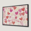 Romantic Heart Framed Canvas Print for Valentine's Day