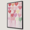 Romantic Heart Love Art Canvas Print for Valentine Decor